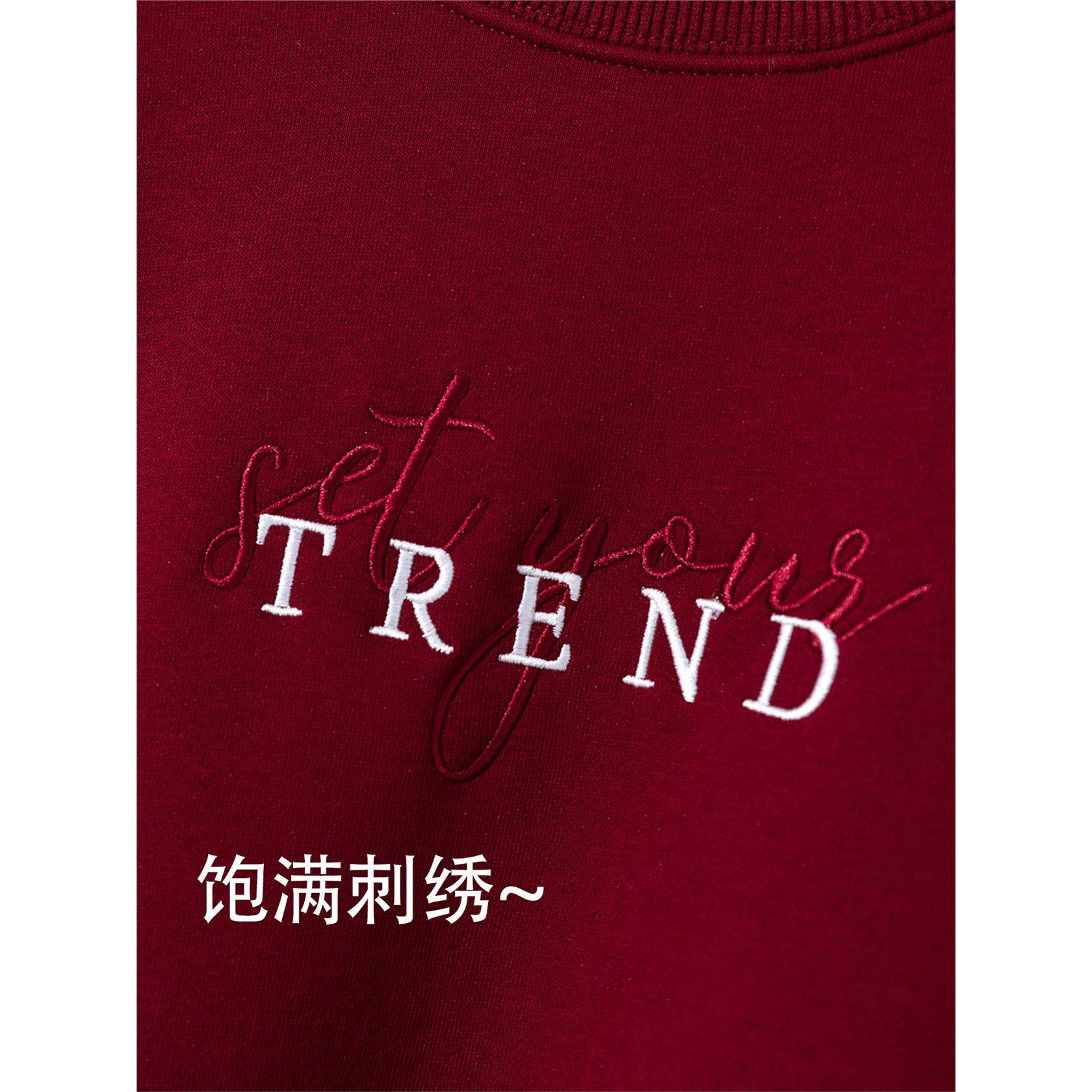 加绒加厚半高领羊羔绒卫衣女 冬季新款字母刺绣百搭显瘦打底上衣,淘宝优惠券,粉丝福利购,淘宝优惠卷