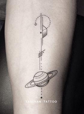 桃山tattoo日月星辰简约纹身贴