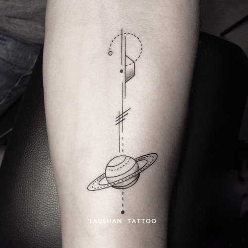 桃山TATTOO日月星辰ins简约暗黑锁骨黑白图案太阳月亮防水纹身贴 - 图1