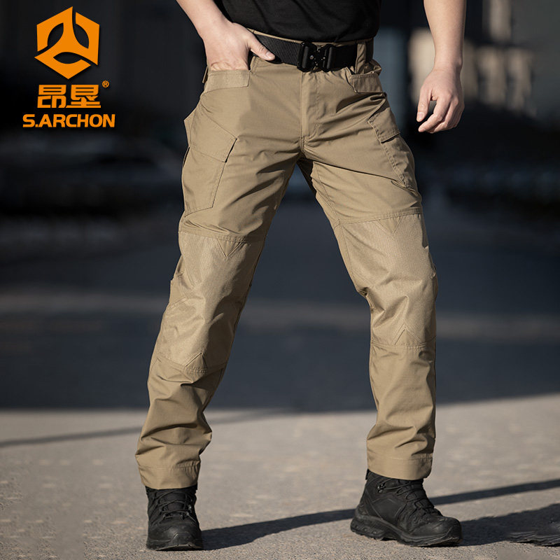 昂垦春秋IX6黑蟒战术长裤男修身防水作战裤暗夜军迷裤户外工装裤,淘宝优惠券,粉丝福利购,淘宝优惠卷