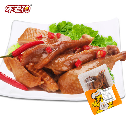 【不老神-锁鲜鸭肉280g】气调装神鲜装香辣卤味熟食小吃烤鸭酱鸭 - 图0