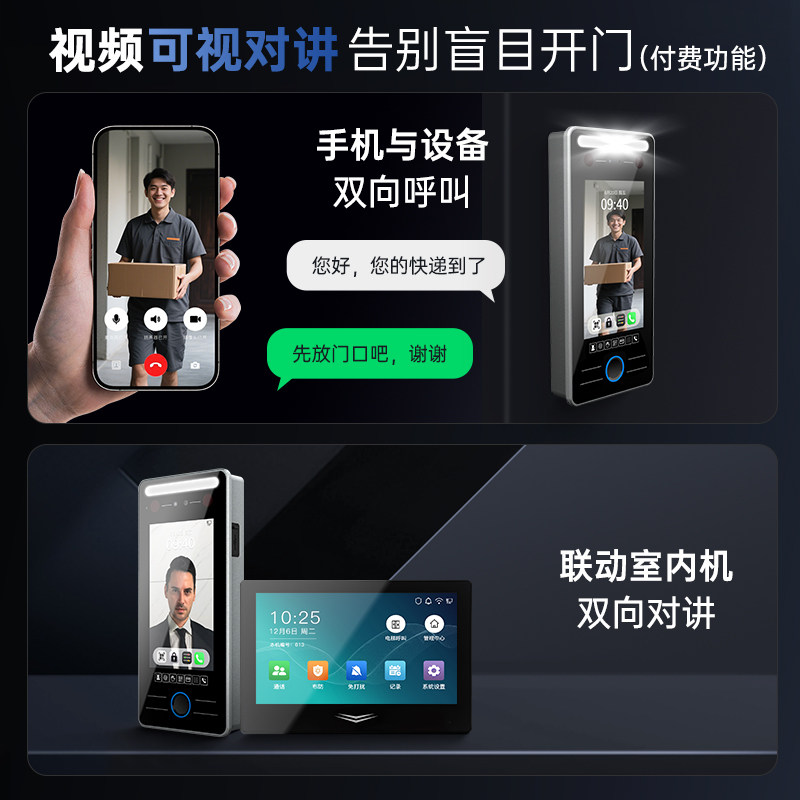 8 ways to open the door with mobile phone management wifi face IC