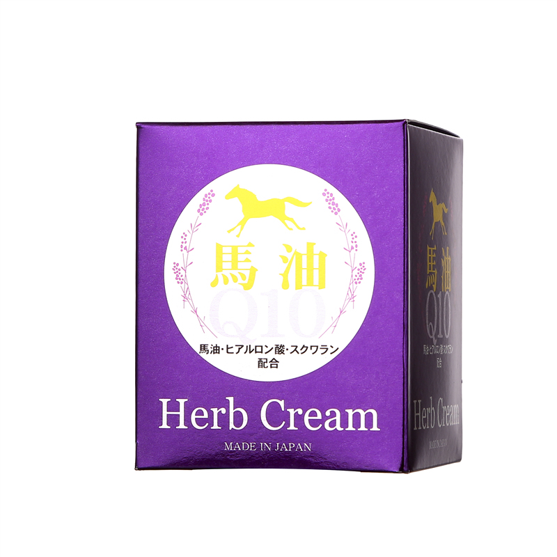 日本Q10马油霜Herb Cream免税店原装薰衣草精华玻尿酸补水高保湿 - 图3