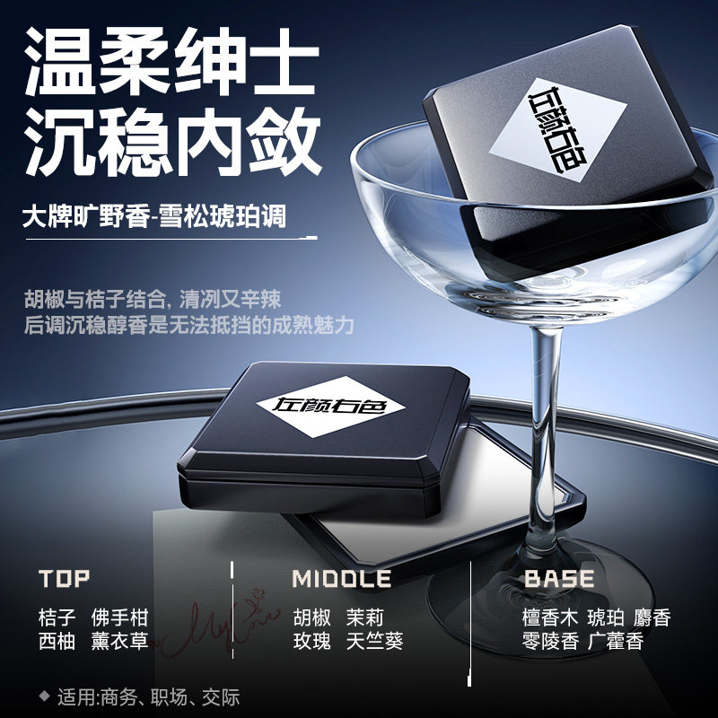 左颜右色男士香膏淡香留香蔚蓝香旷野固体香膏男士口袋便携JQ,淘宝优惠券,粉丝福利购,淘宝优惠卷