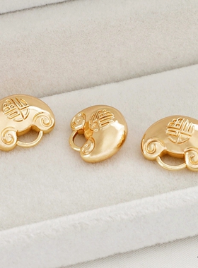 祢饰妮通用不锈钢镀金保色吊坠