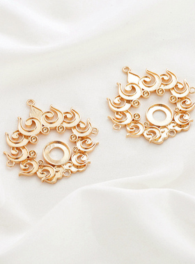 祢饰妮铜镀金保色烧蓝点翠底胚