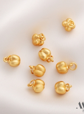 祢饰妮包金保色柿子吊坠