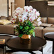 Light luxury orchid living room floor-standing large potted plant TV cabinet