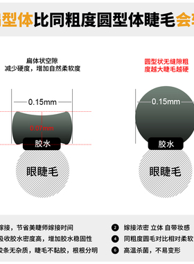 单根哑光双尖柔软浓密混合扁毛