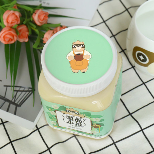 蒙面小熊俄罗斯进口蜜源 椴树雪蜜结晶白蜜蜂蜜家庭装1000g - 图3