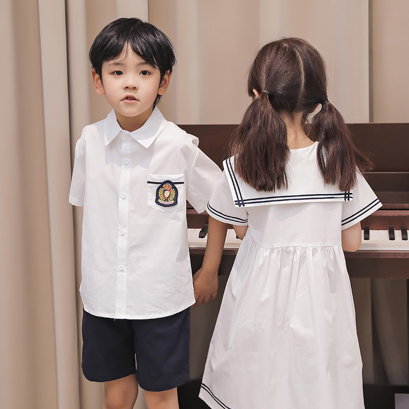 幼儿园园服夏装班服礼服小学生合唱演出服儿童节毕业照服装表演服