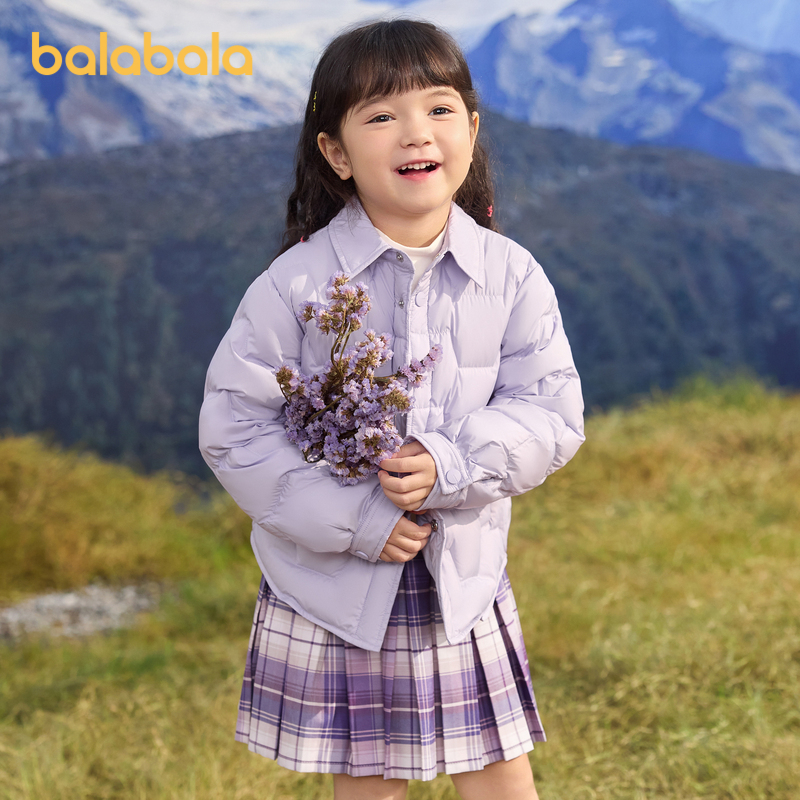 巴拉巴拉童装儿童羽绒服早春2025男女童保暖轻薄外套