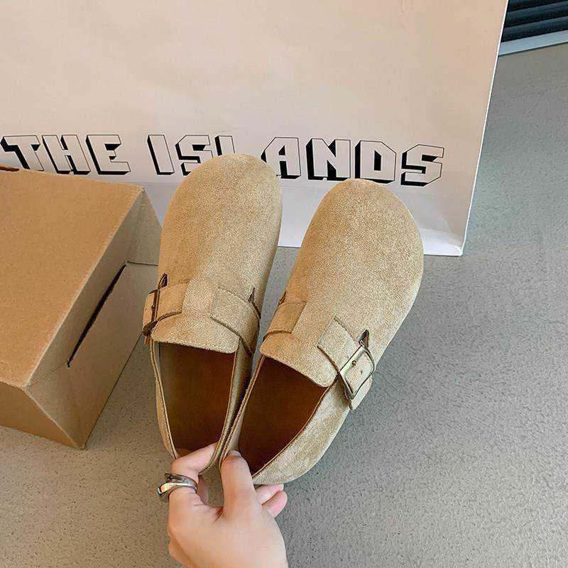 春季季懒人勃肯鞋女鞋子2026新款平底博肯单鞋一脚蹬孕妇豆0116z,淘宝优惠券,粉丝福利购,淘宝优惠卷