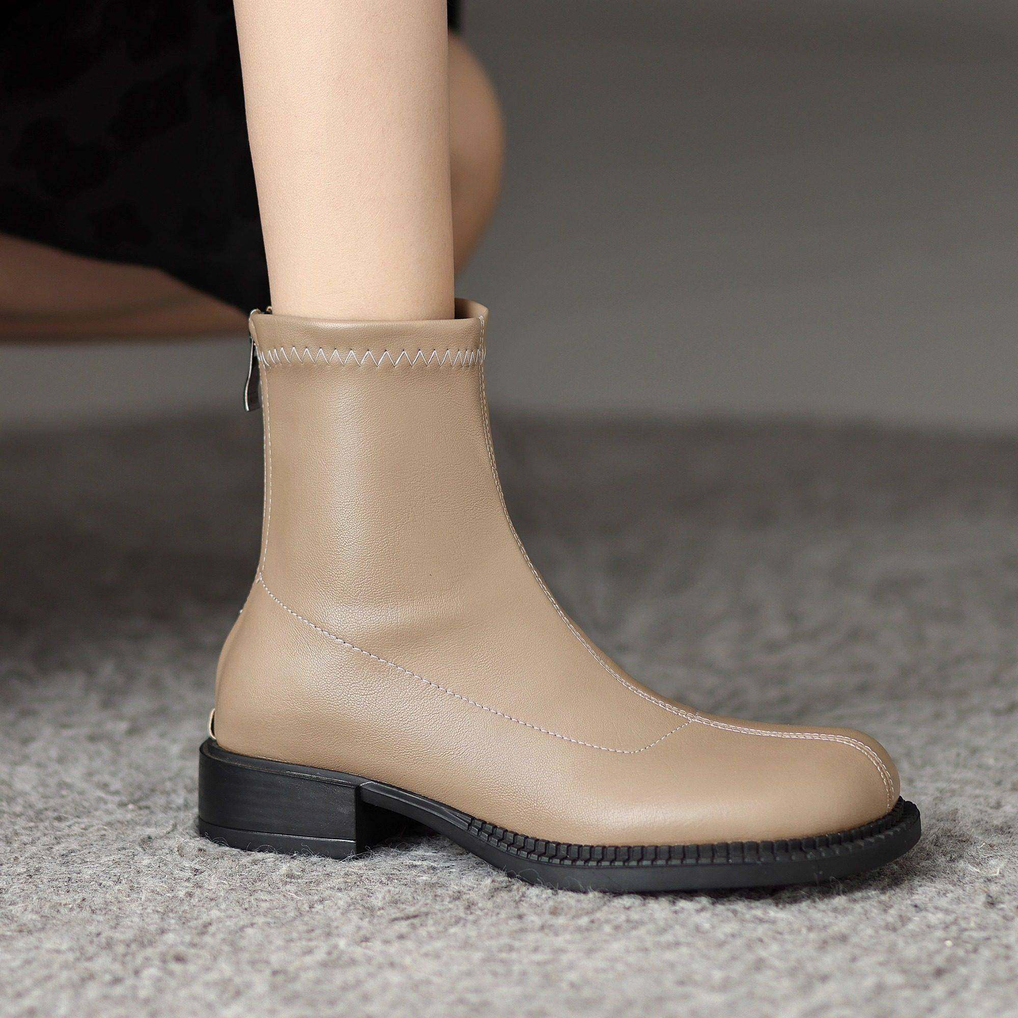 大码女靴子41到43短靴女鞋平底马丁靴40春秋冬季新款2026复0120r,淘宝优惠券,粉丝福利购,淘宝优惠卷