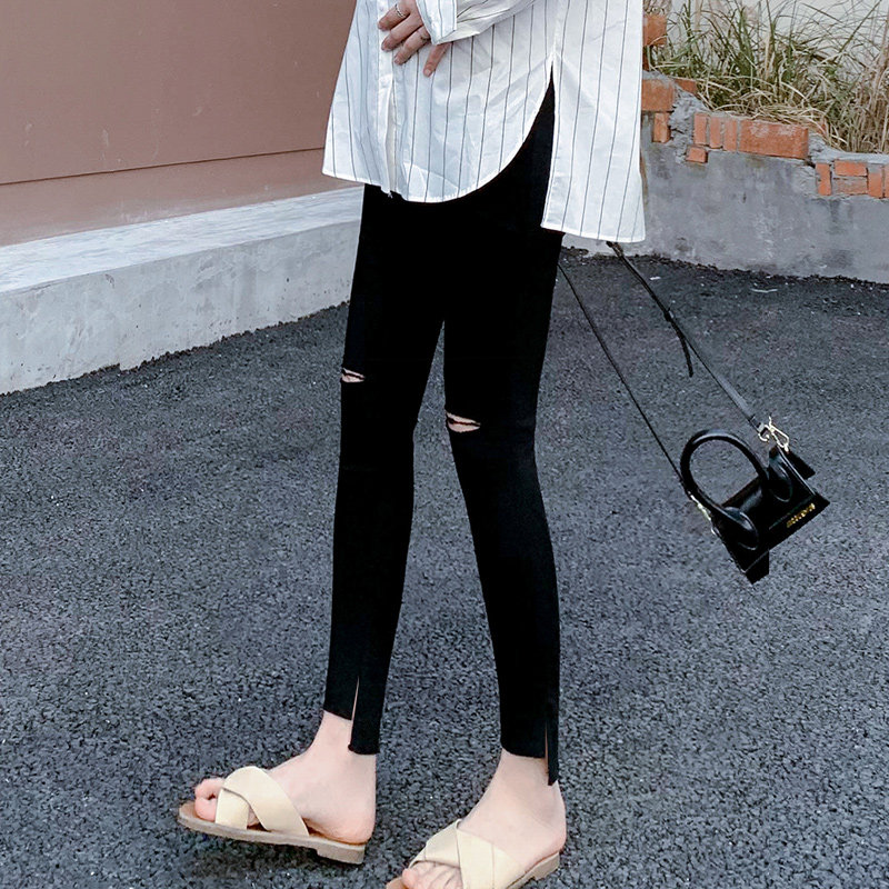 孕妇裤子春夏季潮妈外穿夏装九分裤 珂娅奴孕妇打底裤