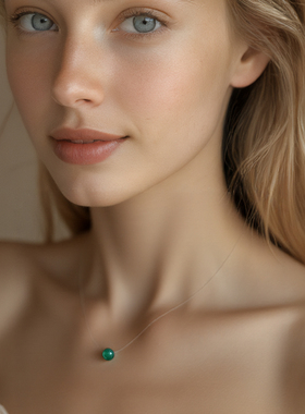 星辰之愈绿玉髓项链小众高级感