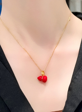 Annaya葫芦项链福禄吊坠