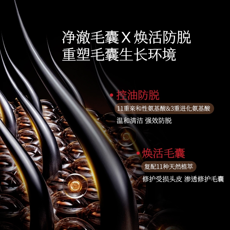 Aderans爱德兰丝洗发水护发素防掉健发脂溢性控油去屑无硅油套装