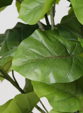 仿真心叶榕北欧风菩提榕树盆栽人造假绿植造景室内外装饰仿生植物