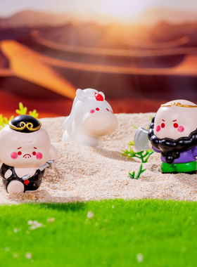 可爱Q版胖胖西游记悟空公仔 微景观diy装饰品配件车载桌面小摆件