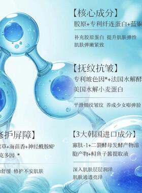 推荐抗皱胶原蛋白补水修复提拉熬夜面膜细纹保湿紧致奶皮面膜