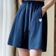 High-waisted shorts Huang Xiangting five-point thin American casual style