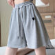 High-waisted shorts Huang Xiangting five-point thin American casual style