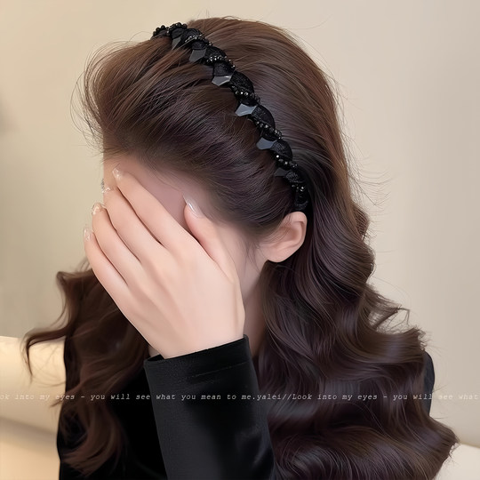 Louis Paris Princess Headband Women's 2025 New Daily External Hair Picking Fluffy High Skull Headband Headband