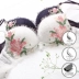 Chạy micro bra nữ không vòng thép thêu bông lót lông mi ren gợi cảm thu thập đồ lót nữ bra set - Bộ đồ lót Bộ đồ lót