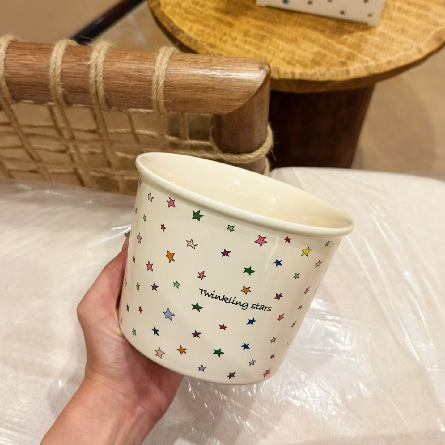 赵露思同款漂亮碗少女星星泡面桶家用汤面泡面碗零食沙拉大容量碗,淘宝优惠券,粉丝福利购,淘宝优惠卷