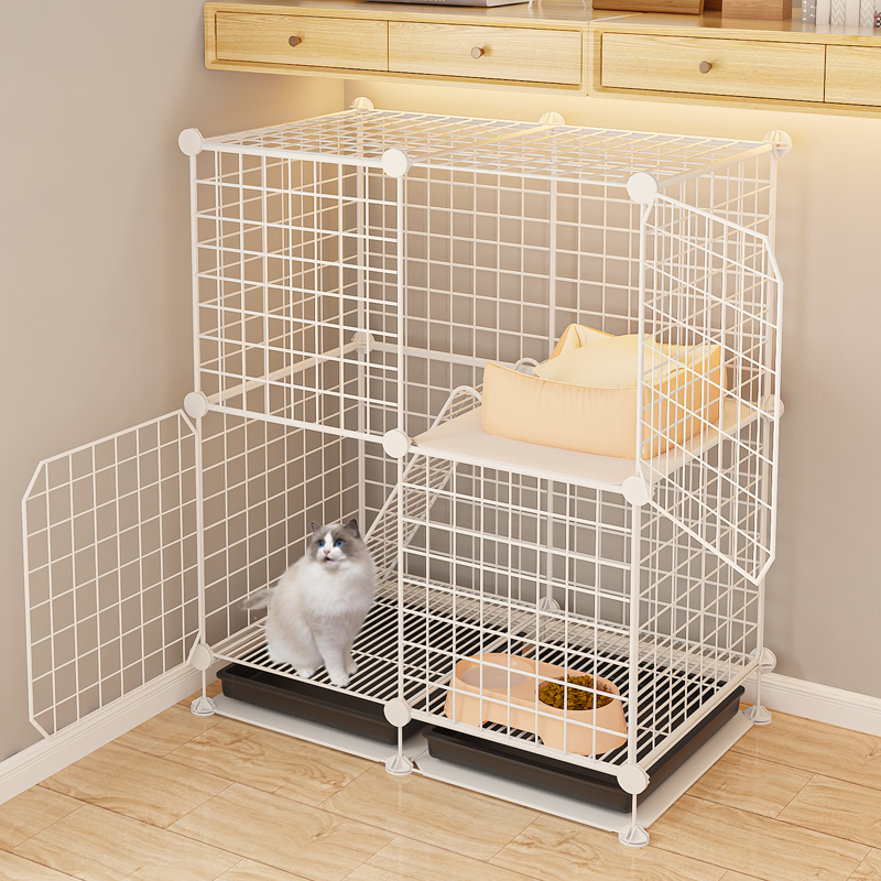 猫笼家用室内可移动不占地猫窝上下层小户型猫柜猫舍猫屋猫咪笼子-图1