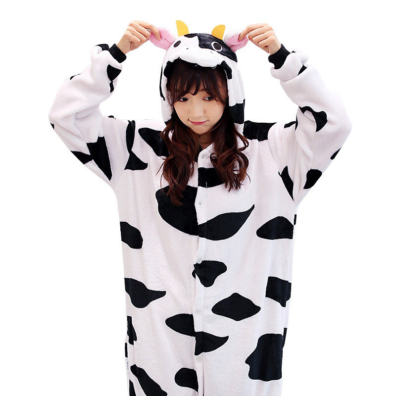 新品拉链款卡通动物连体网红睡衣 誀艺睡衣/家居服套装