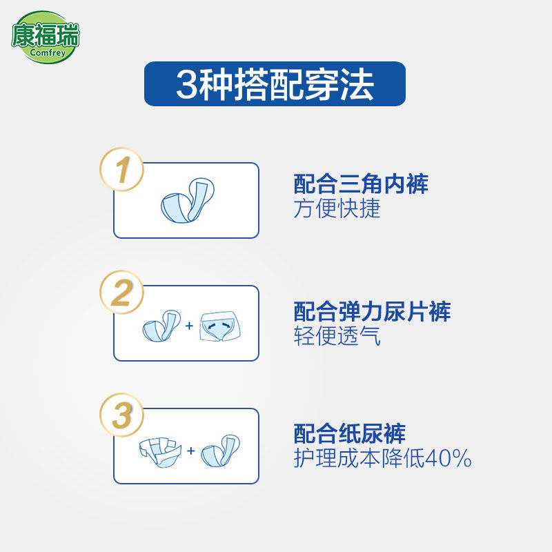 康福瑞成人整箱100片老人尿布605 康福瑞成年人纸尿片