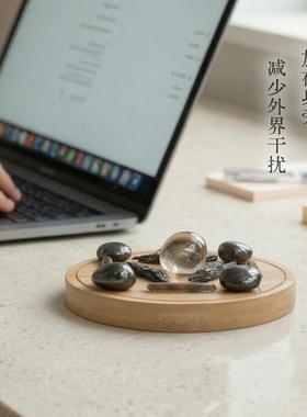 大地水晶阵，落实安定，守护摆件