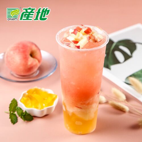 产地冷冻水蜜桃汁1.2kg 高倍水蜜桃浓缩汁 水蜜桃果酱 奶茶原料 - 图1