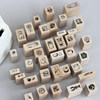 Moodtape. Small daily basics of life small wooden seal seal rubber stamp mood cute handbook material