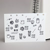 Moodtape. Small daily basics of life small wooden seal seal rubber stamp mood cute handbook material