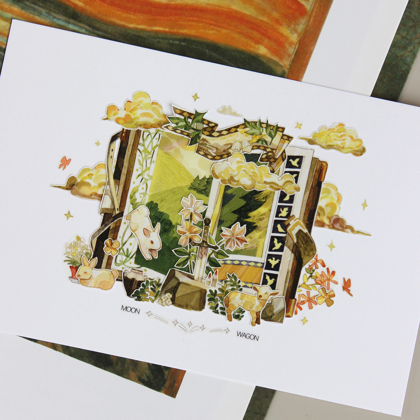 moodtape.欧洲见闻录原创复古拼贴手帐胶带咕卡贴纸mood文具 - 图1