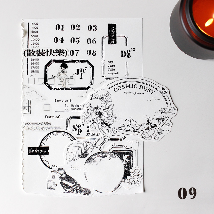 moodtape万用小卡便签日月付标签集素材橡胶皮章透明mood手帐印章,淘宝优惠券,粉丝福利购,淘宝优惠卷