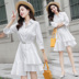 2019 phổ biến người đàn ông nhỏ bé đầu thu ăn mặc trẻ em Pháp hẹn hò khí chất ngọt ngào mùa xuân đỏ với thủy triều - Váy eo cao 	váy body rút eo		 Váy eo cao