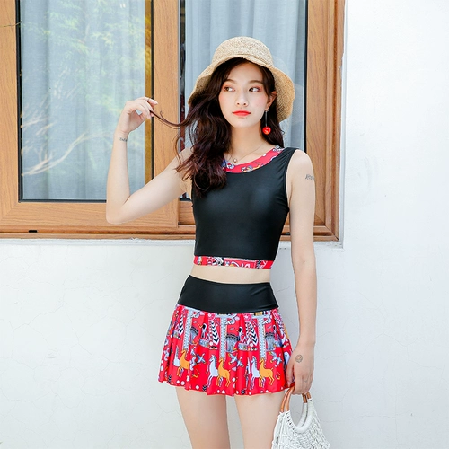 Раздельный купальник, комплект, сексуальный бюстгальтер пуш-ап для школьников без рукавов, по фигуре