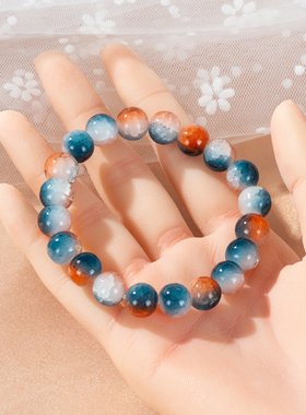 夏日深海手串琉璃珠高颜值手链中国风百搭情侣学生女礼物大鱼海棠