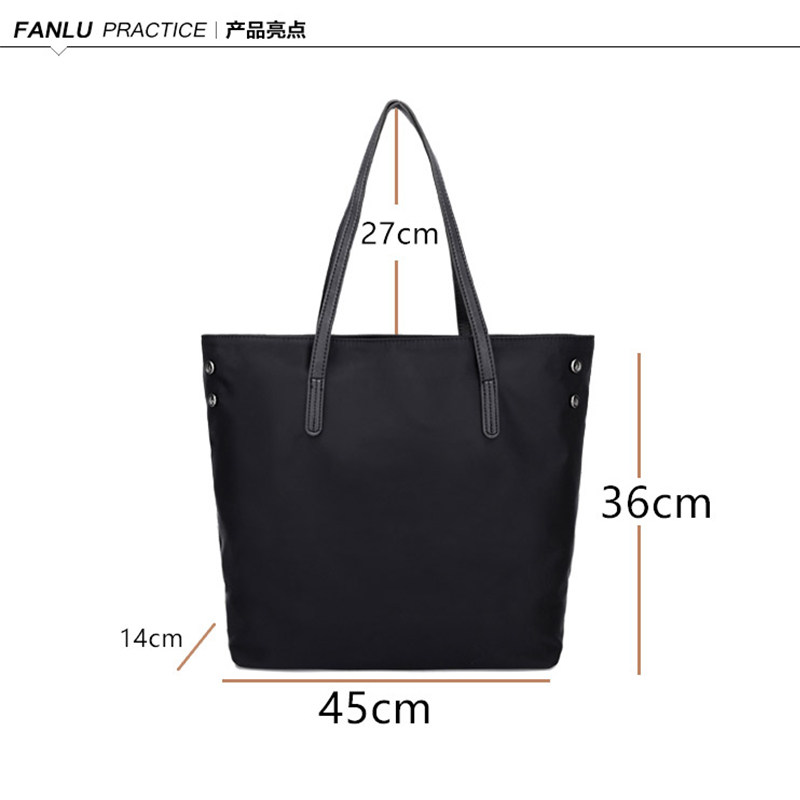 女单肩牛津布尼龙通勤妈妈帆布包 本金女士包袋