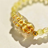 Titanium Crystal Ring Pixiu Ring Yellow Hair Crystal Ring