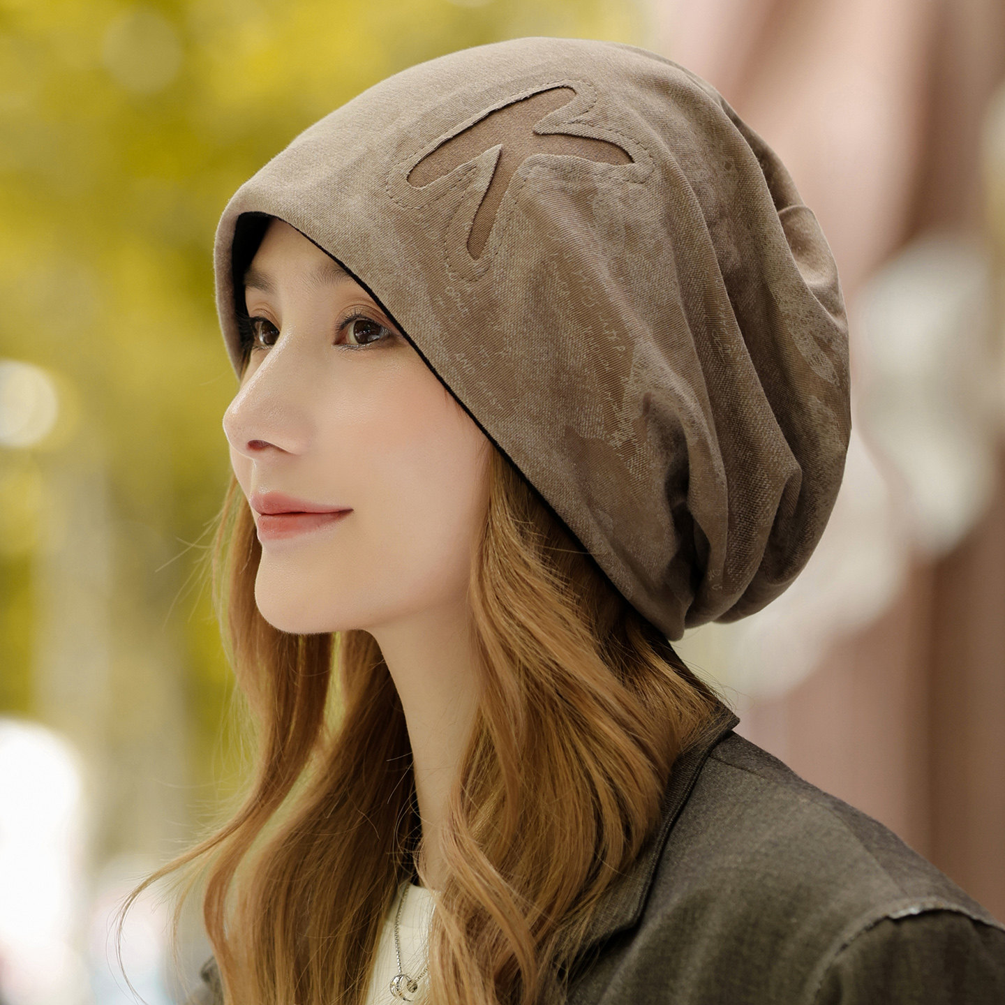 帽子女款保暖秋冬季堆堆帽2025新款大头围冷帽显脸小时尚包1214r