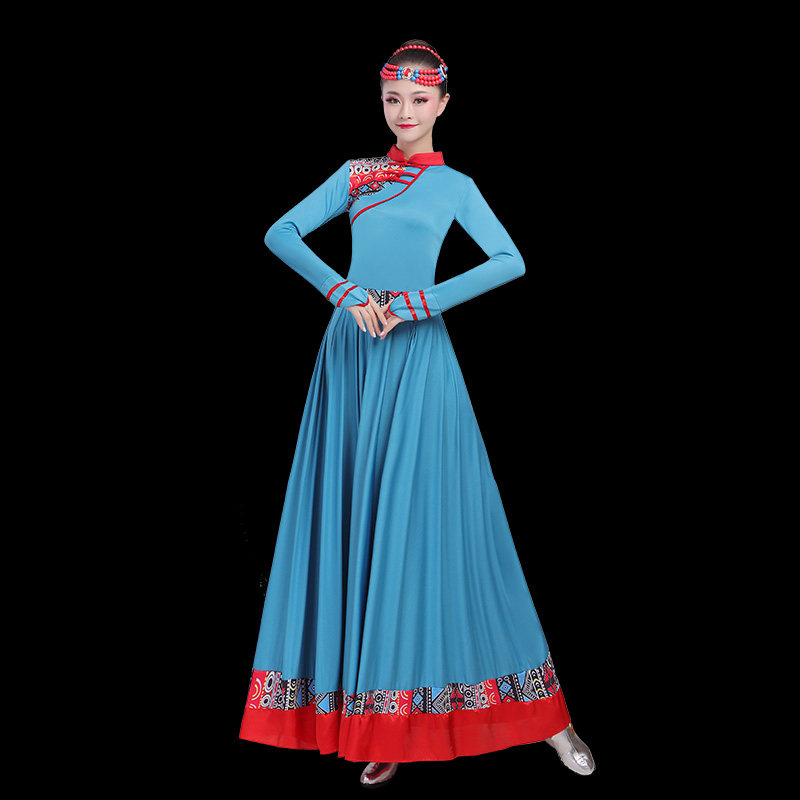 藏族舞蹈演出服装女成人广场舞新款 佐丽莎民族服装/舞台装