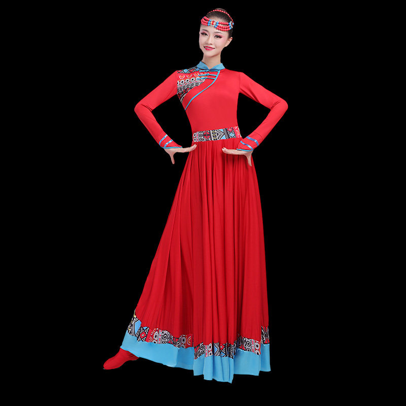 藏族舞蹈演出服装女成人广场舞新款 佐丽莎民族服装/舞台装