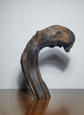 广西土沉香摆件自然随型风化木料根雕中式家居饰品药香果香味包邮