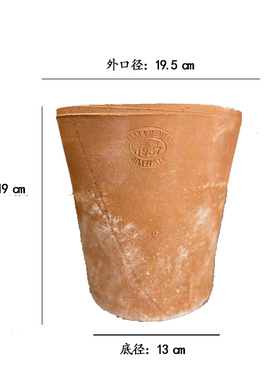 陶土山东田园透气花盆