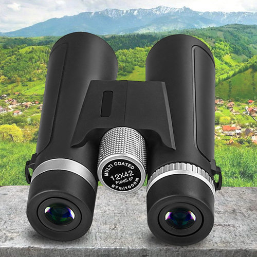 新款12x42双筒望远镜高清高倍成人微光夜视野外旅行全光学望眼镜 - 图2